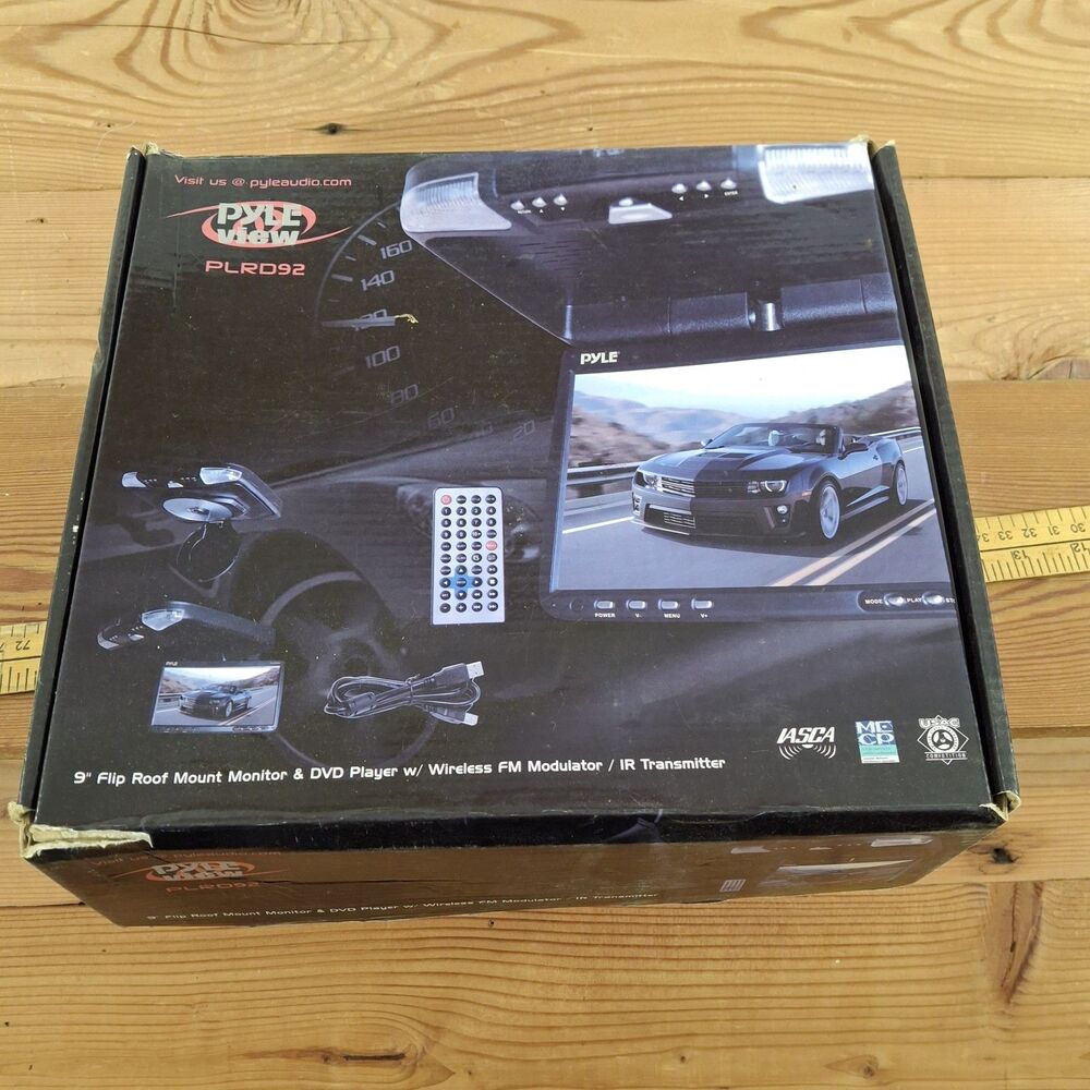 Pyle Plrd92 9 Inch Car Flip Down Montor And Dvd Player